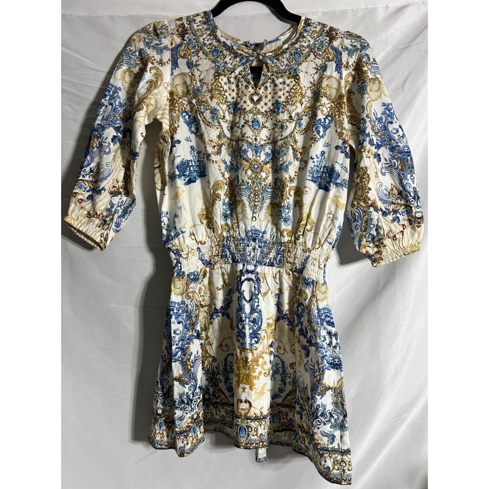 Milla by CAMILLA Girl's Soul Searching Shirred Embellished Dress Size 8